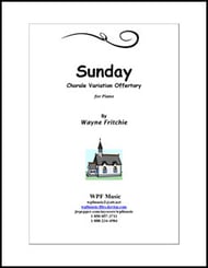 Sunday piano sheet music cover Thumbnail